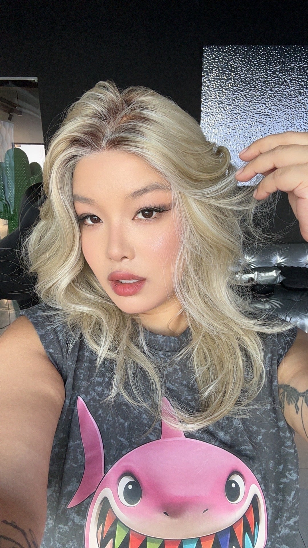 [PRE-ORDER] JBEXTENSION APRIL MONO Monofilament Handmade Wig 6X5 Full Monofilament Hand Tied Top Wig 18 Inches Mix Blonde Mono Lace Wig With Anti-slip Silicone Strips Glueless Wig APRIL MONO MIX BLONDE【BENDY EAR TABS】