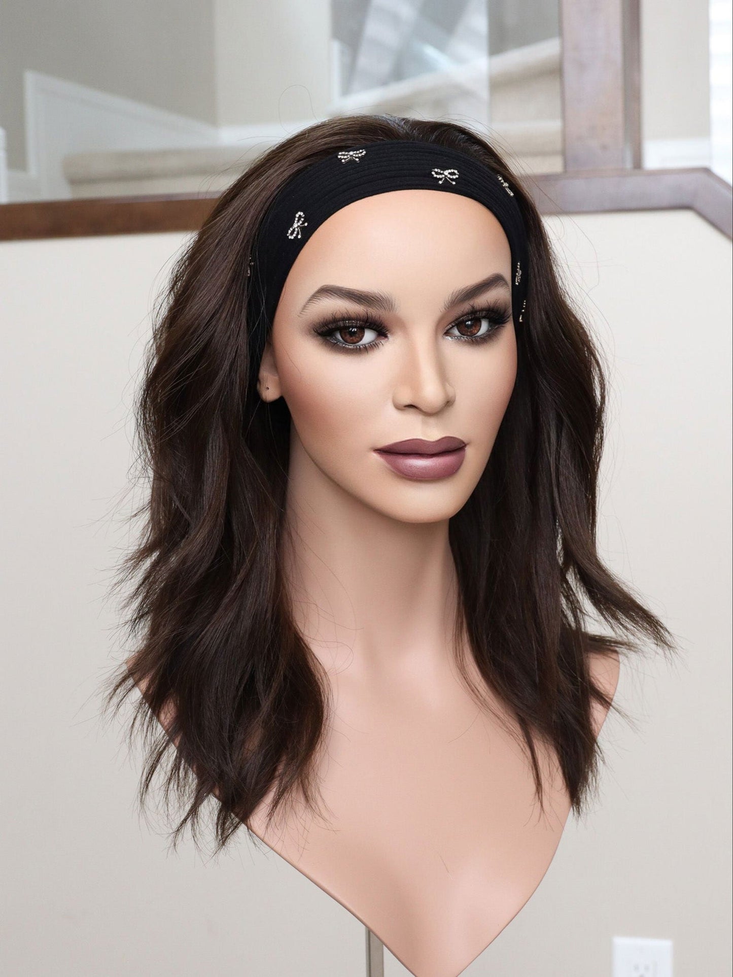 20" Dark Brown Bandfall Active Wig (S)