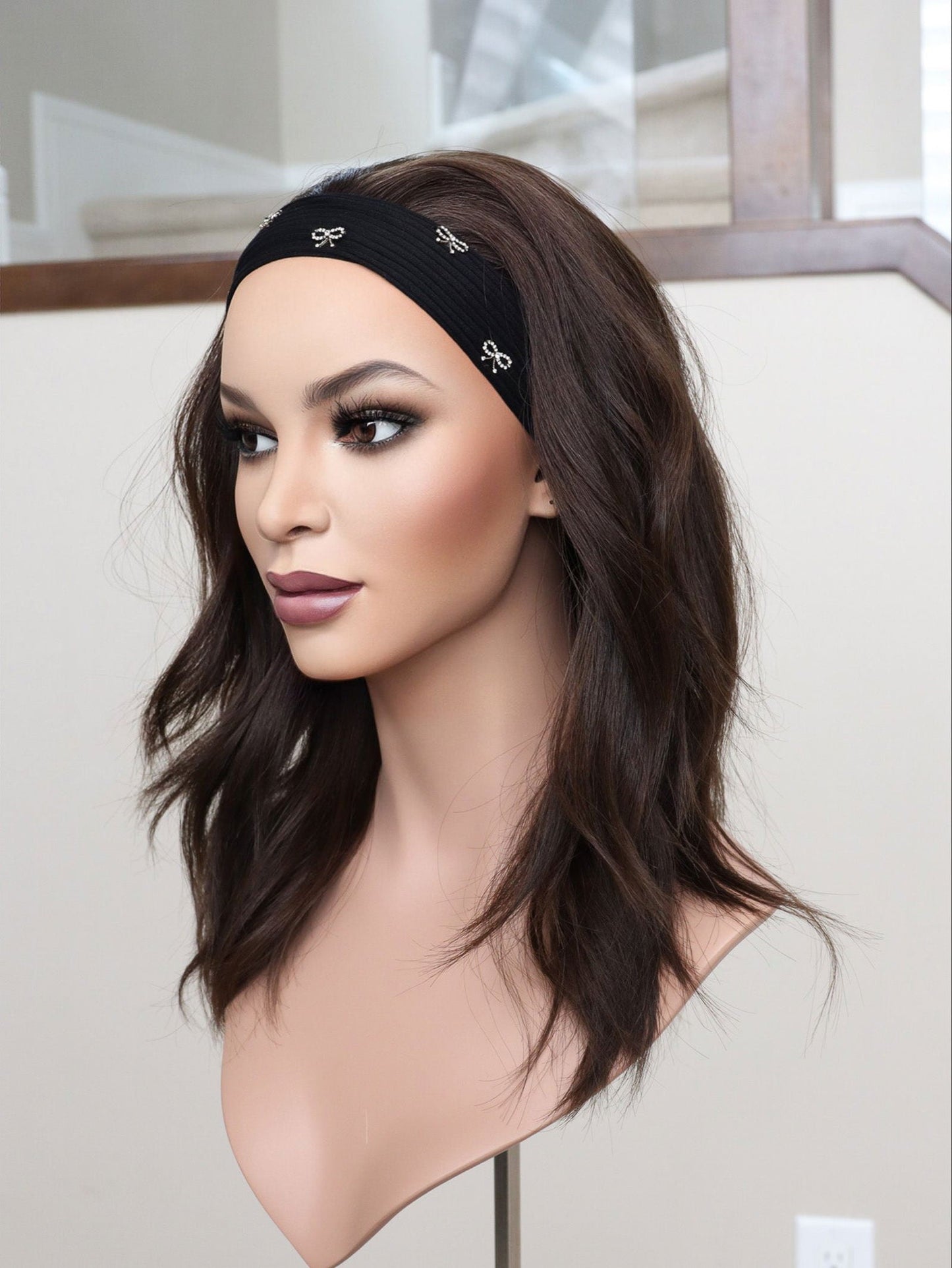 20" Dark Brown Bandfall Active Wig (S)