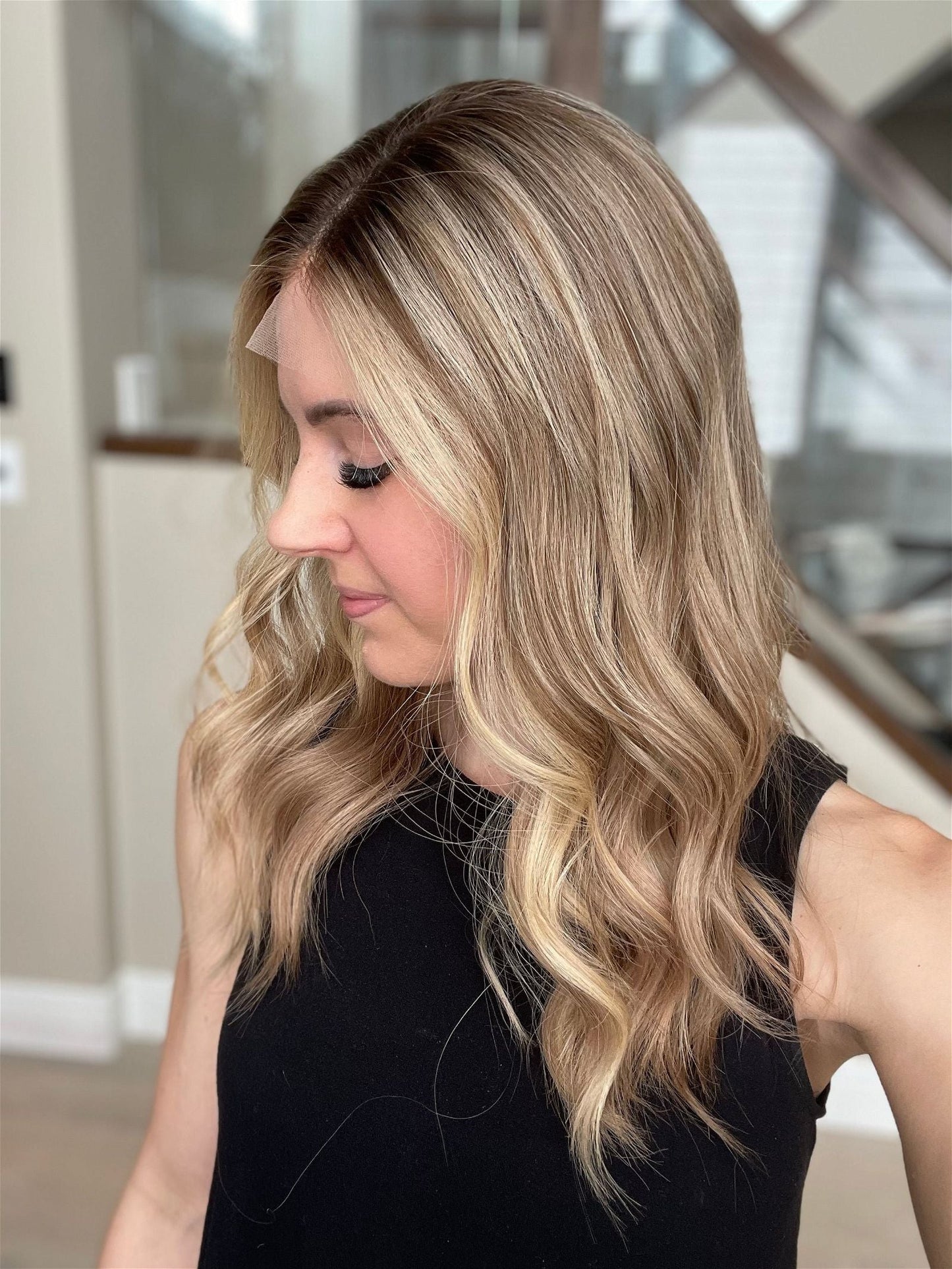 21" Janine Luxury Cap Lace Top Wig (M)