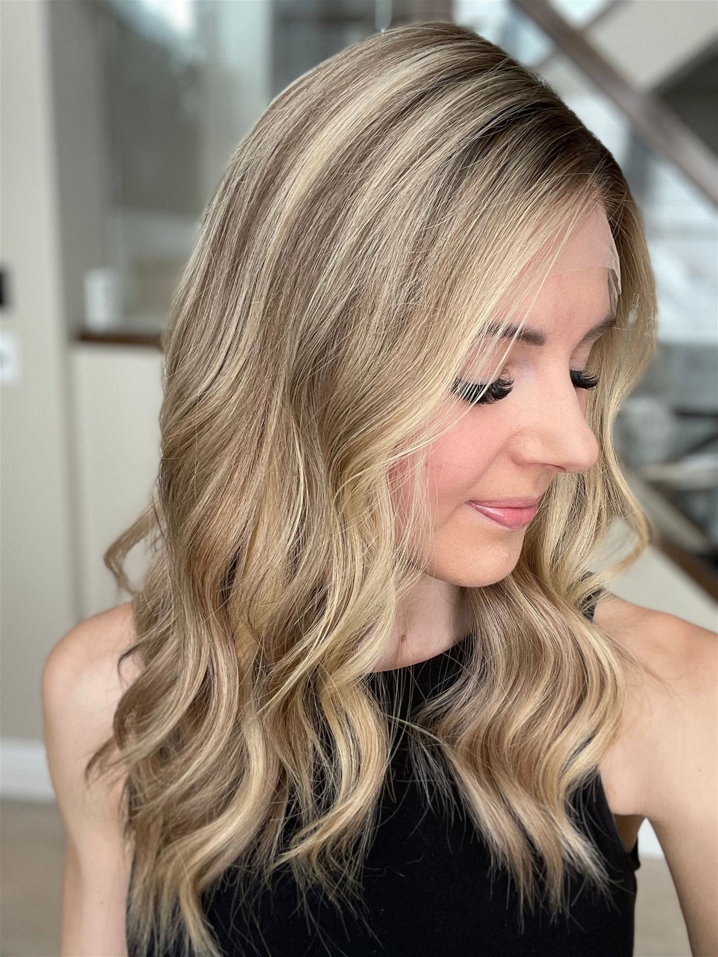 21" Janine Luxury Cap Lace Top Wig (M)