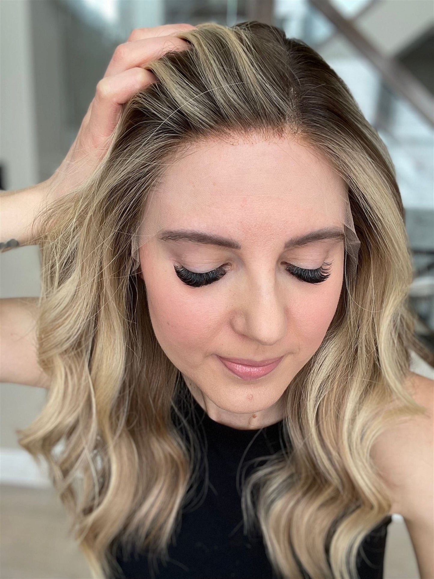 21" Janine Luxury Cap Lace Top Wig (M)