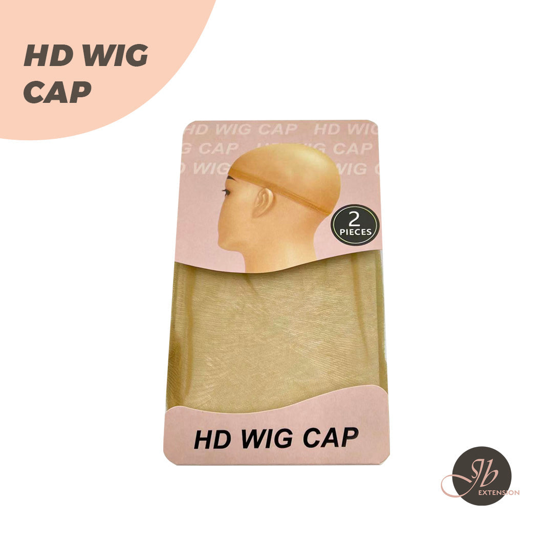 JBextension Real HD Wig Caps, 2 Pieces Ultra-thin Invisible and Breathable Stretchy Stocking Sheer Caps for Women Lace Front Wig HD Wig Cap 2 Pcs
