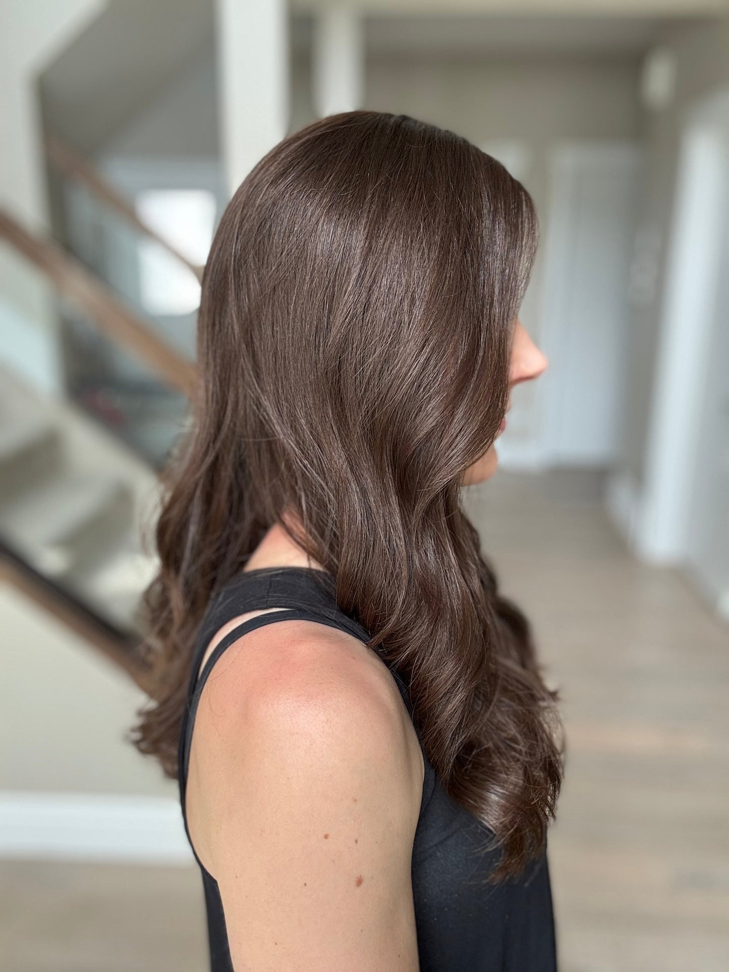 Euro Wig #13: 20" Medium Brown Luxury Cap (S)