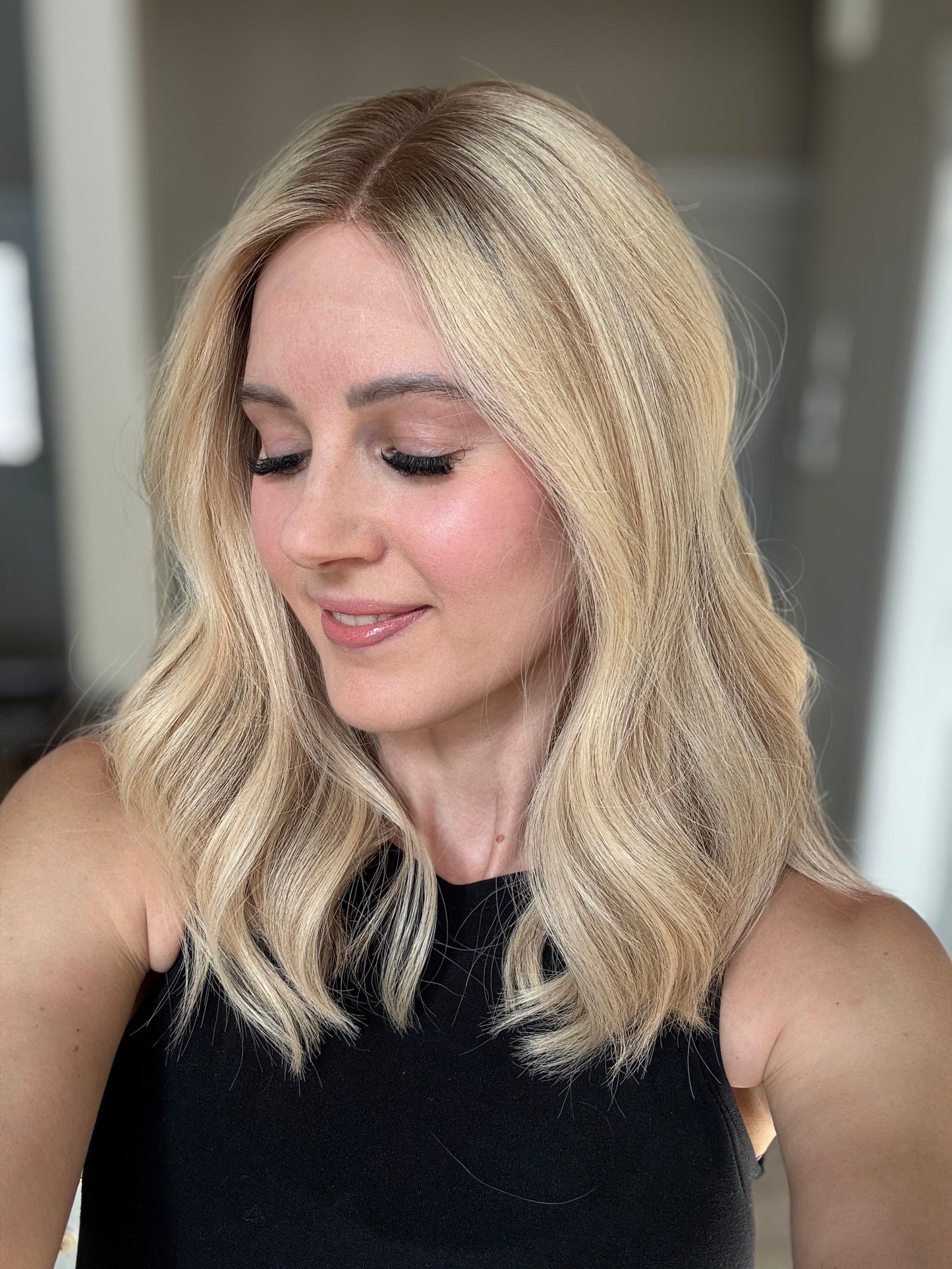 18" Cara LOB Comfort Cap Lace Top Wig (M)