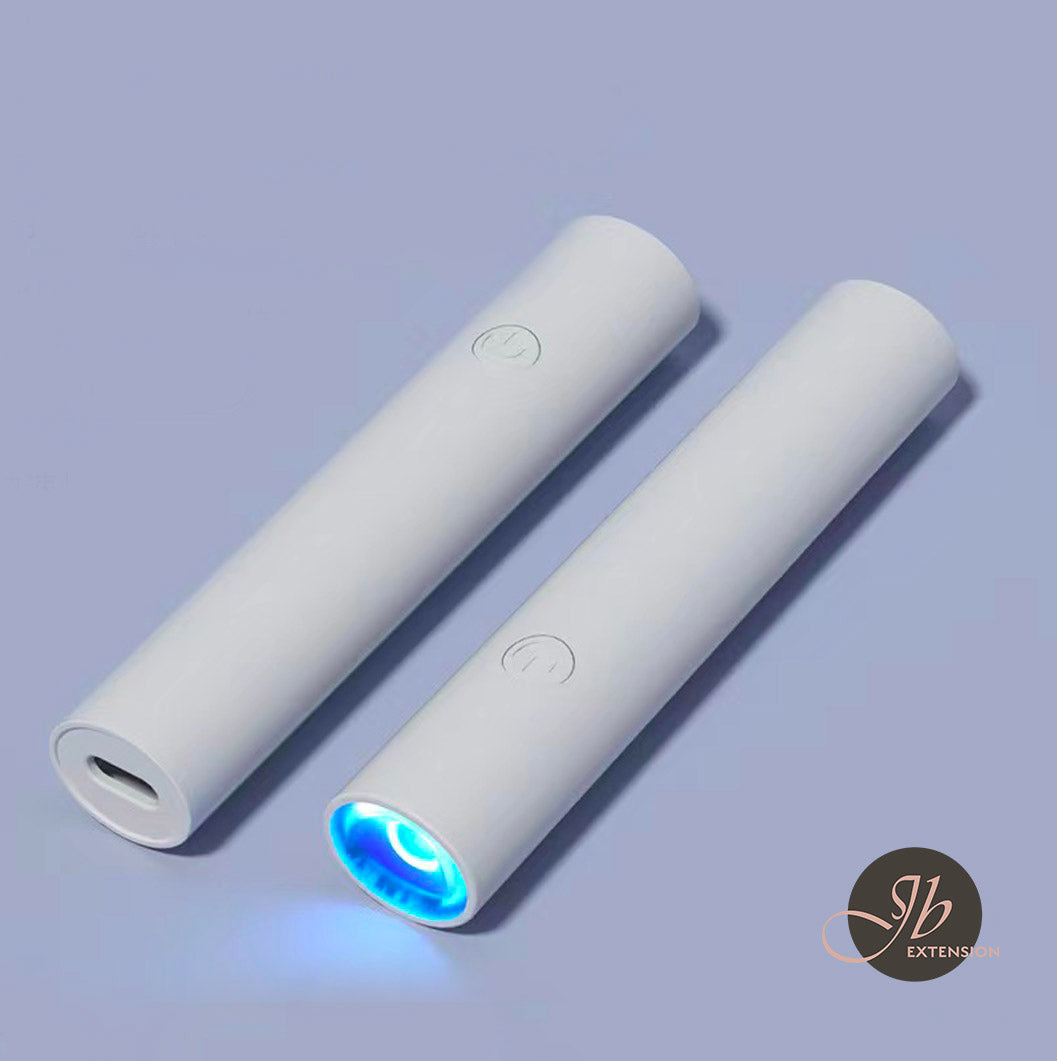 JBextension Handheld UV Light for Gel Nails, Mini Nail Light, Portable LED Nail Lamp, Cordless Rechargeable USB Nail Dryer for Fast Curing, Pink