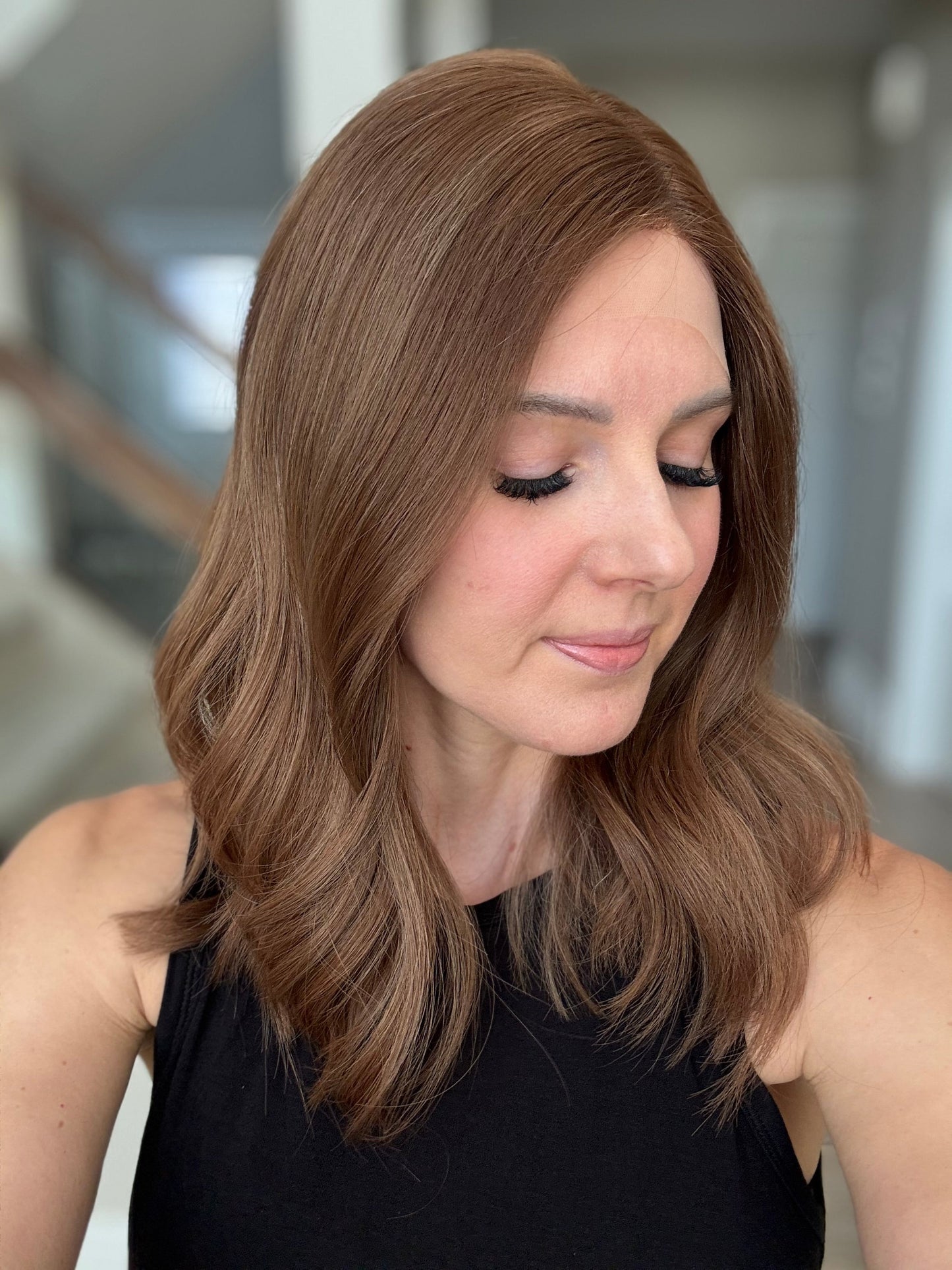 18" Christina LOB Comfort Cap Lace Top Wig (M)