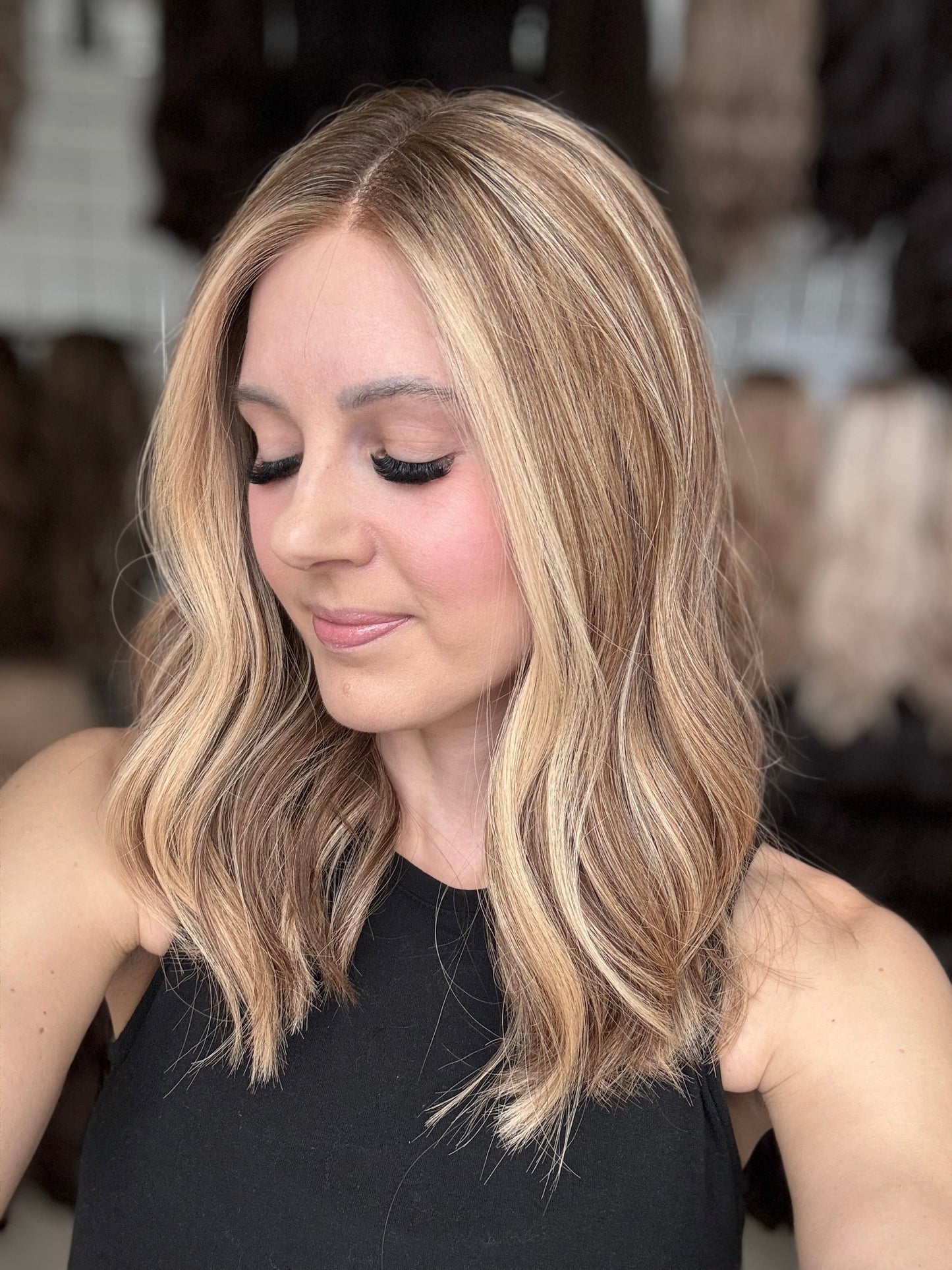 18" Anniston LOB Comfort Cap Lace Top Wig (S)