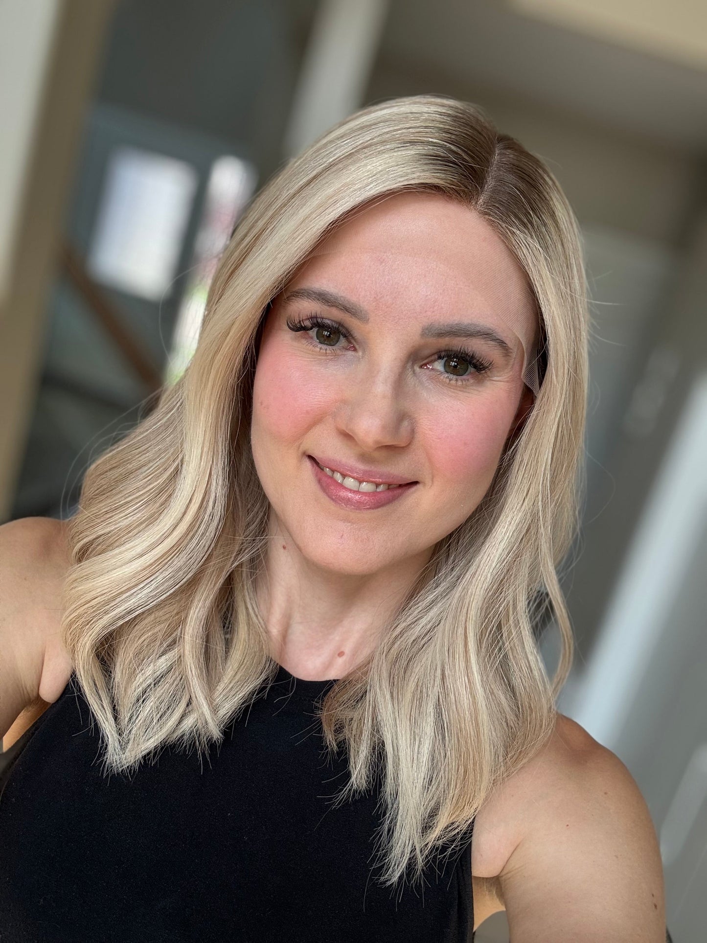 18" Katie LOB Comfort Cap Lace Top Wig (M) (FINAL SALE)