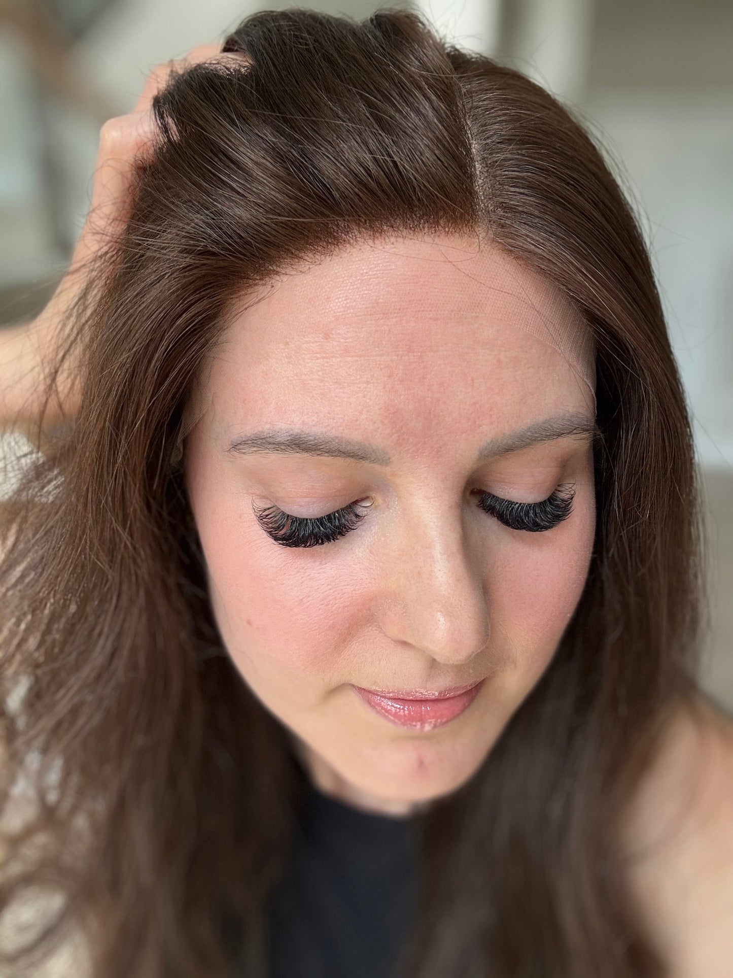 Euro Wig #3: 22" Dark Brown Comfort Cap (M)