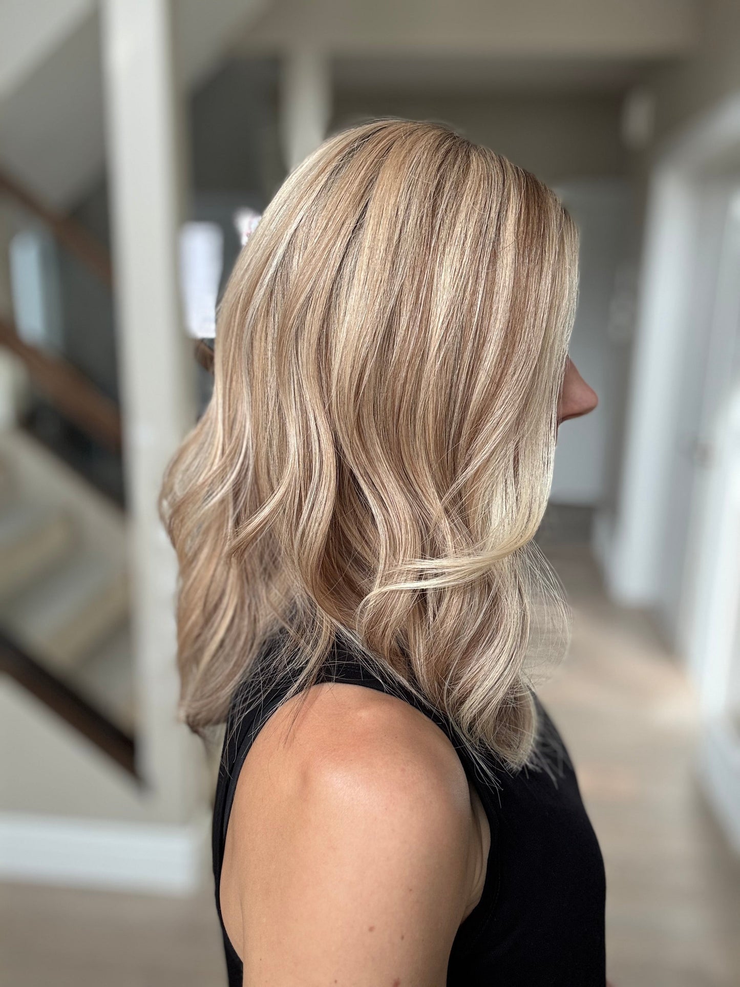 18" Olivia LOB Comfort Cap Lace Top Wig (M)