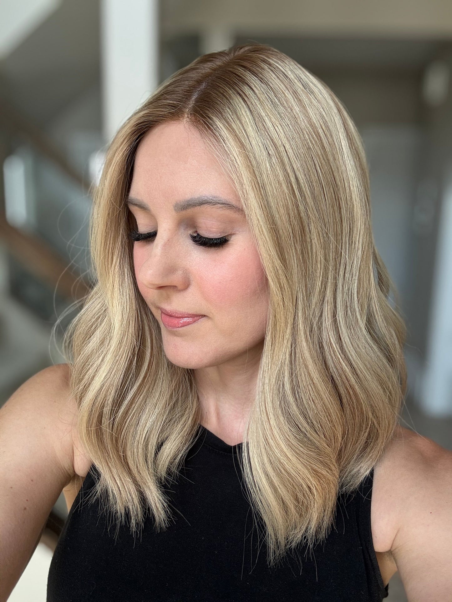 18" Cara LOB Comfort Cap Silk Top Wig (S)