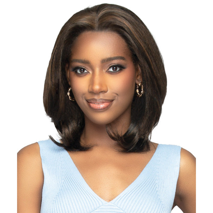 Bobbi Boss 3D Air Fit Volumizing Topper 4x5 Hand-Tied Lace Hair Pieces - NATURAL STRAIGHT 12"
