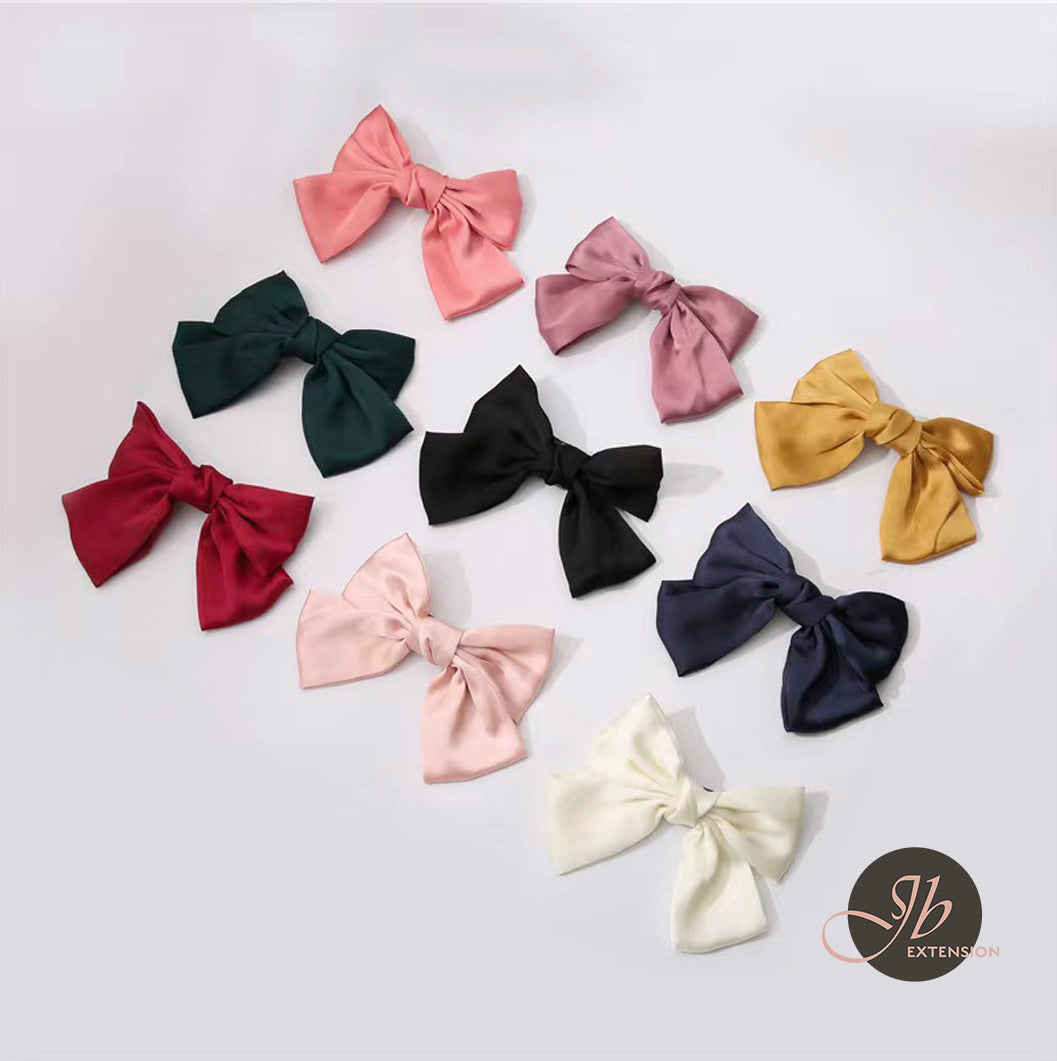 JBextension Silky Satin Hair Bow Clips Big Bowknot Claw Hair Clip French Barrettes Accessories for Women Girls