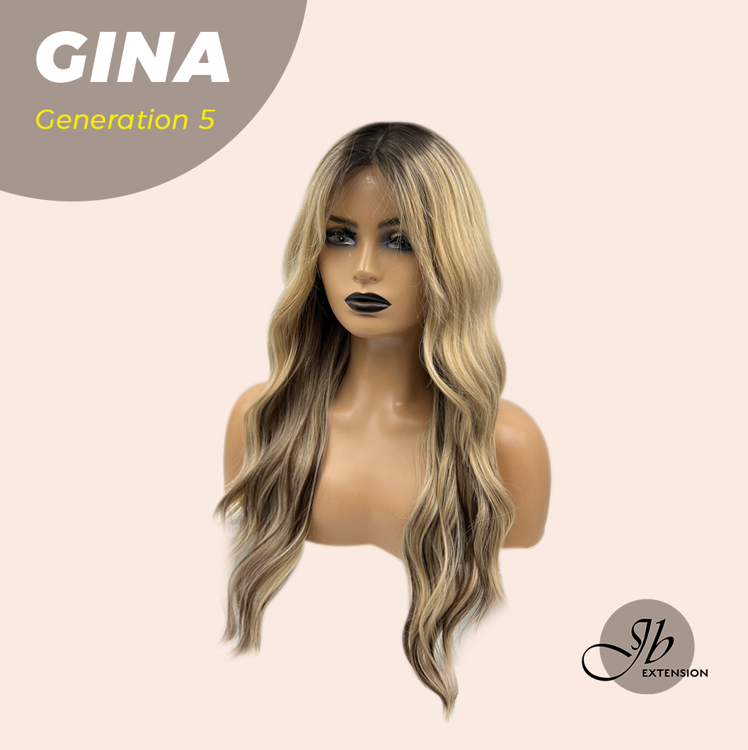 JBEXTENSION GENERATION FIVE 24 Inches Dark Blonde With Dark Root Wave Wig GINA G5