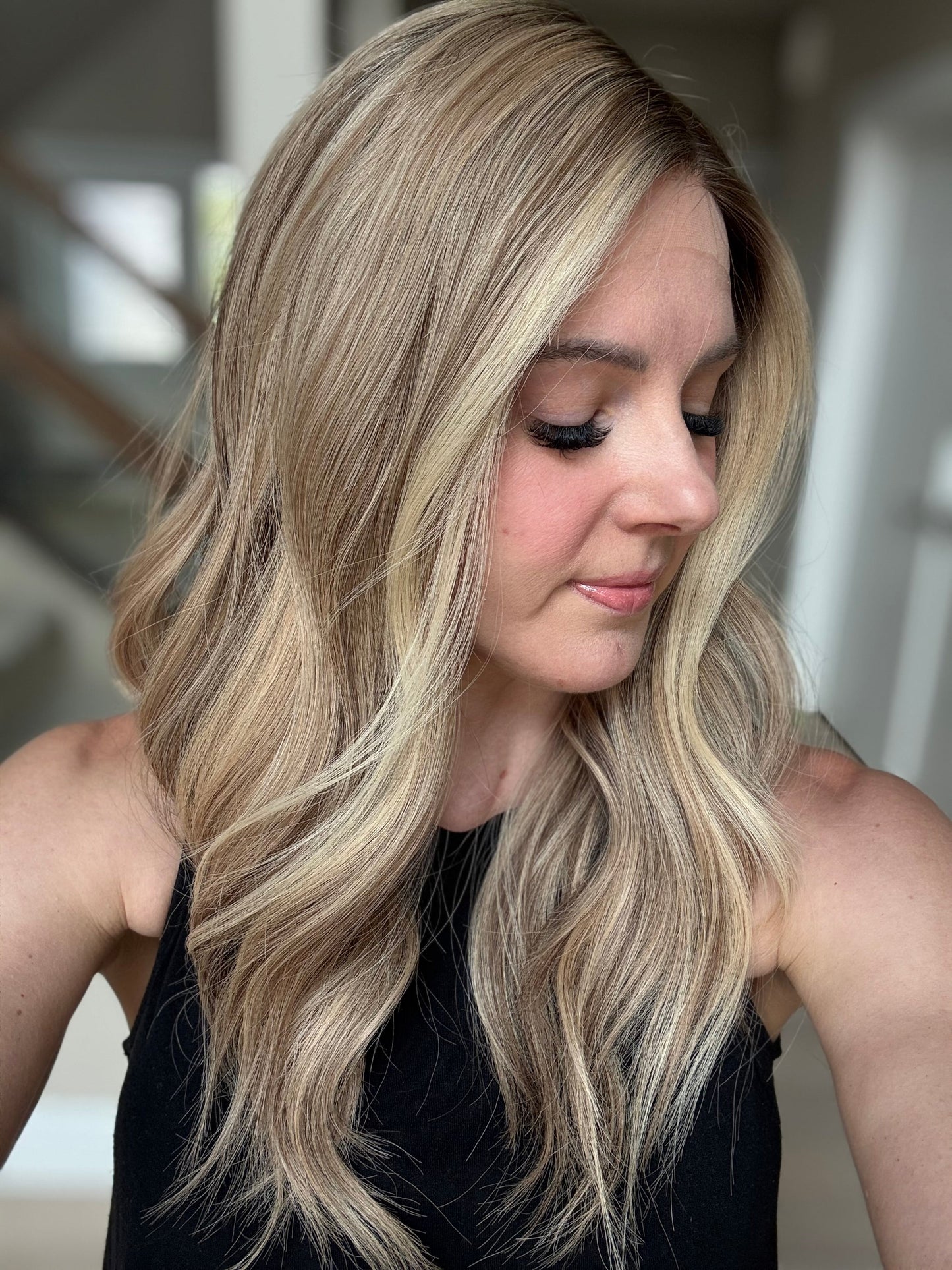 22" Olive Comfort Cap Lace Top Wig (M)