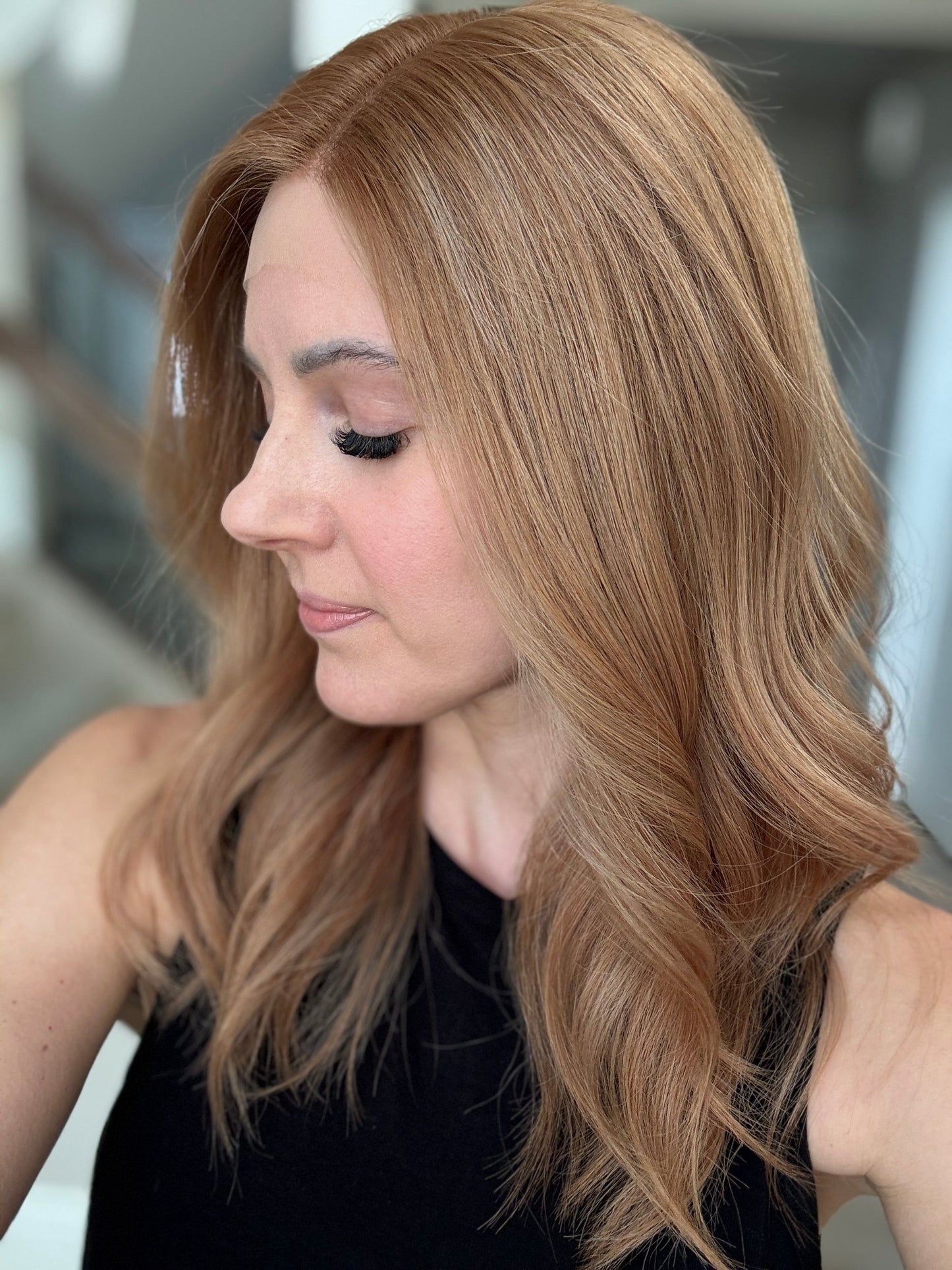 20" Ashlyn Comfort Cap Lace Top Wig (S)