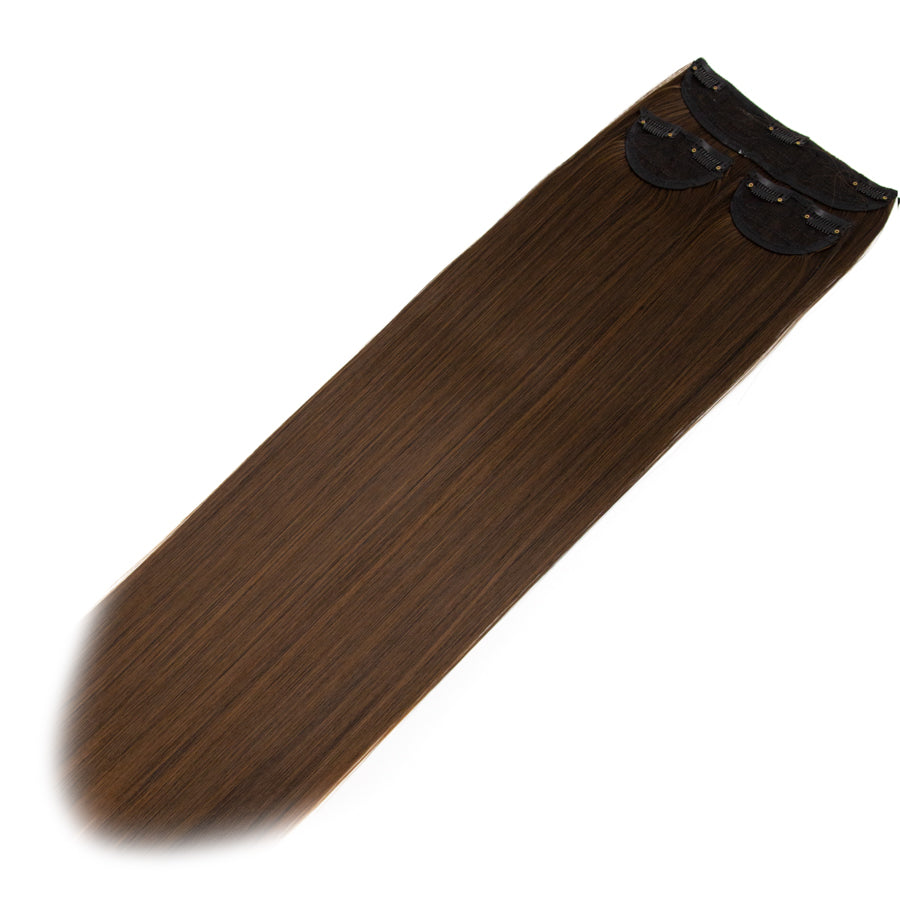 JBEXTENSION 3 PCS Hair Extension Clip Hair Extensions for Women Long Soft straight Clip  Extensions Synthetic Double Weft Hair Full Head 24 Inch