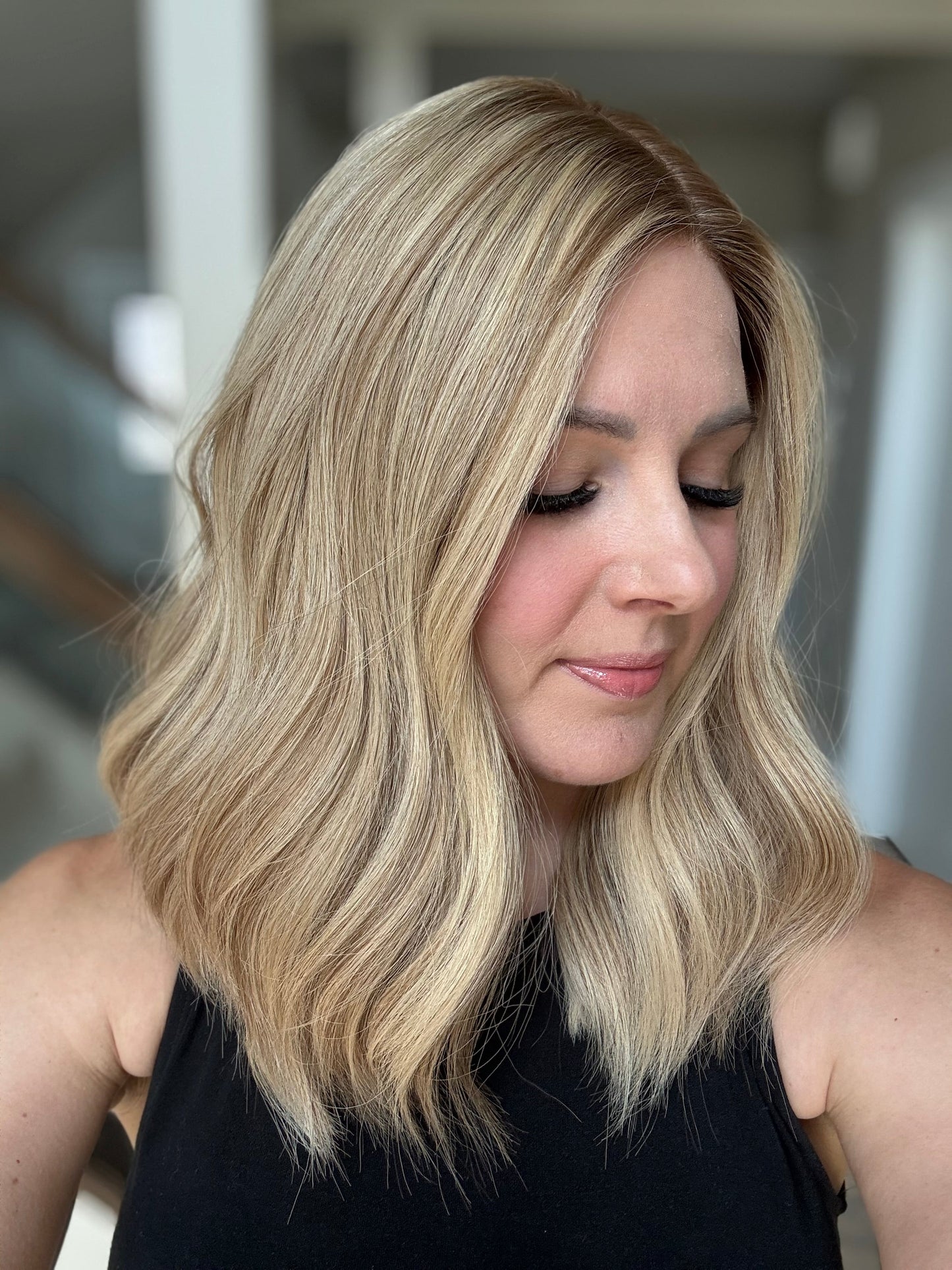 18" Cara LOB Comfort Cap Silk Top Wig (S)