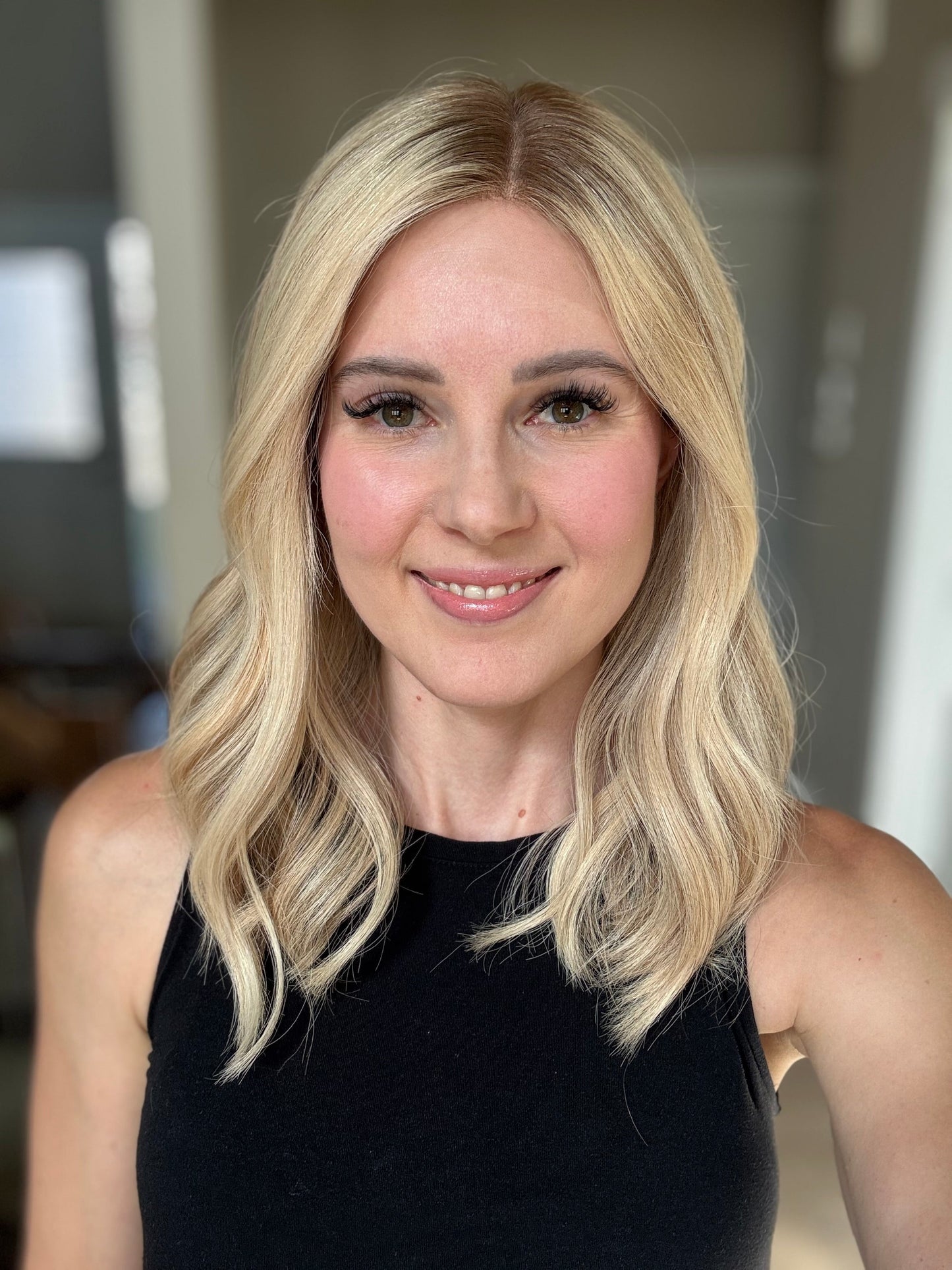 18" Cara LOB Comfort Cap Lace Top Wig (M)