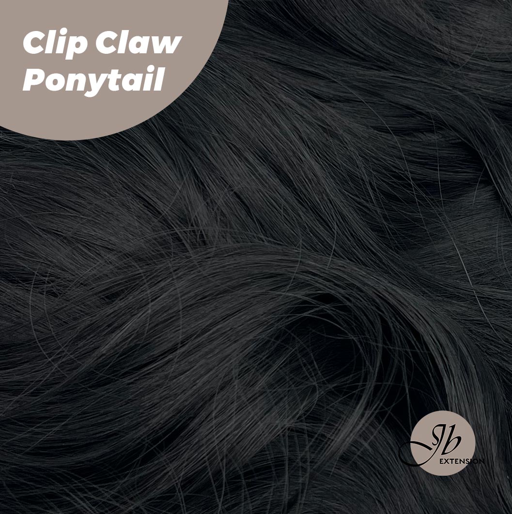 JBEXTENSION 25 Inch Clip Claw in Curly Ponytail Extension for thinning hair 160g