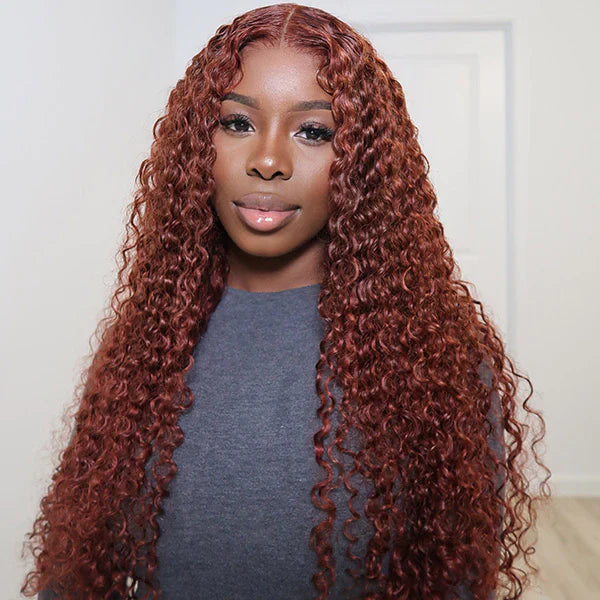 Burgundy 99J Color Wig Glueless 8*5 Pre Cut HD Lace Closure Wigs Ready & Go Wig
