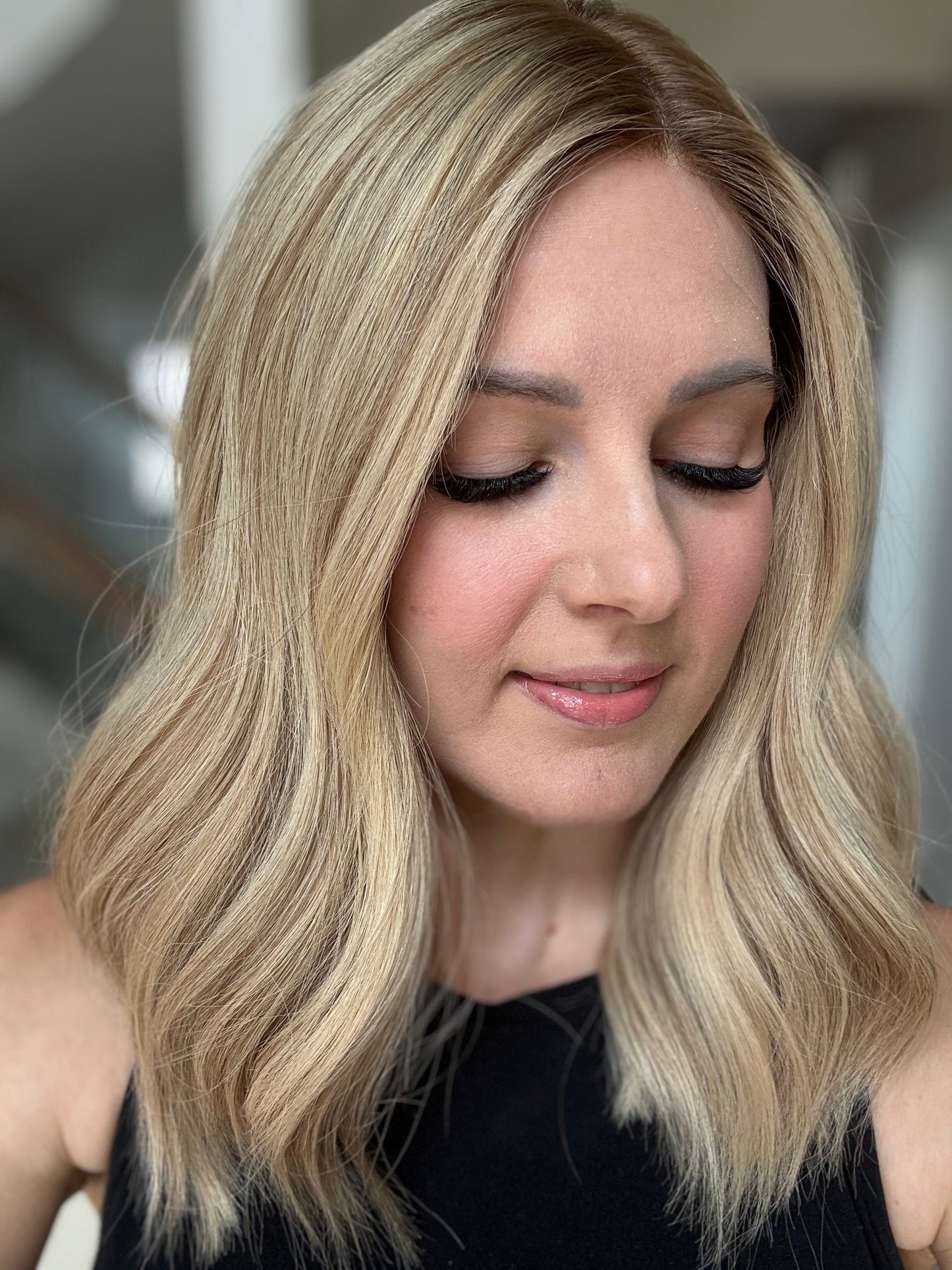 18" Cara LOB Comfort Cap Silk Top Wig (S)