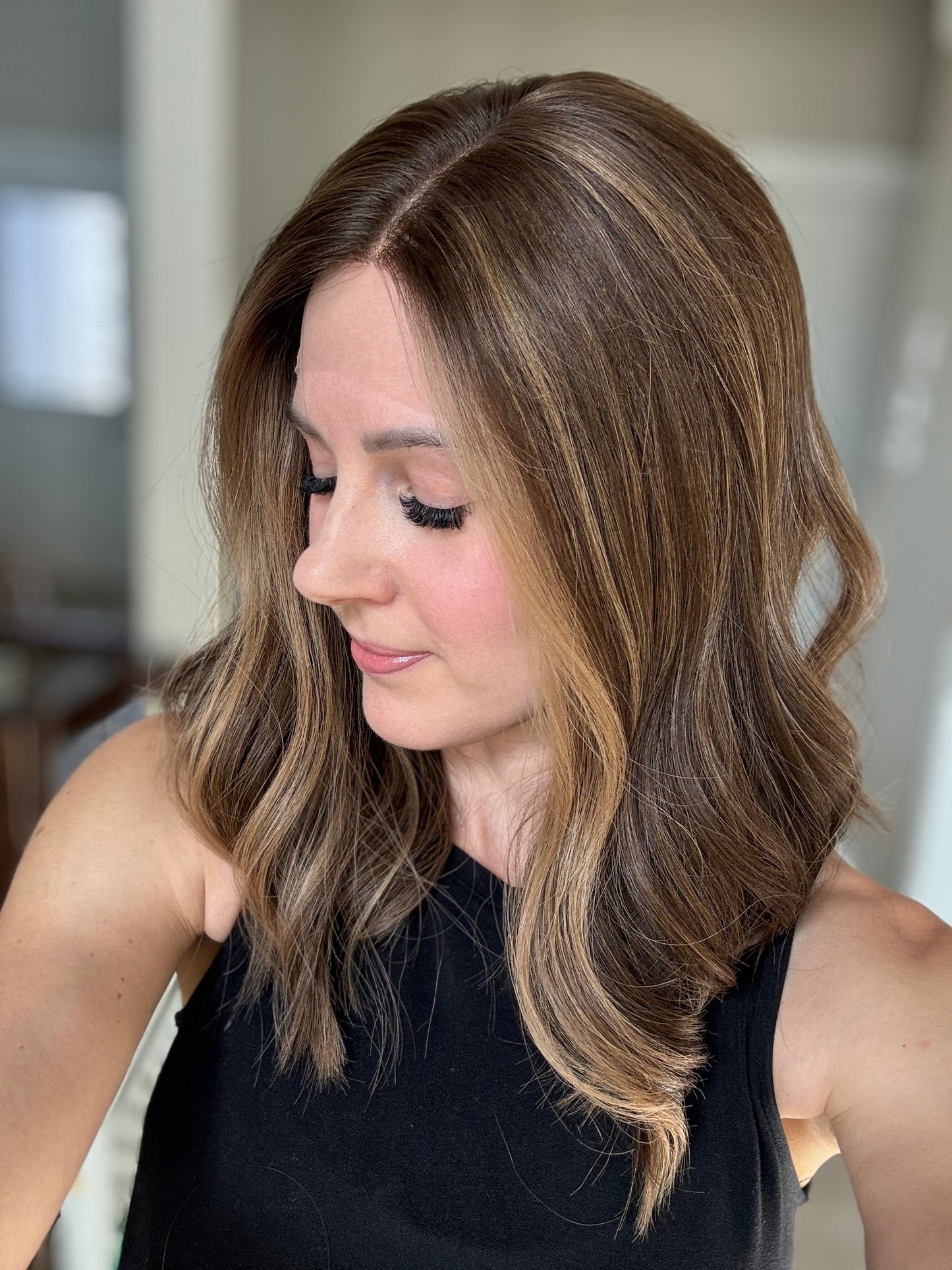 18" Penelope LOB Comfort Cap Lace Top Wig (M) (FINAL SALE)