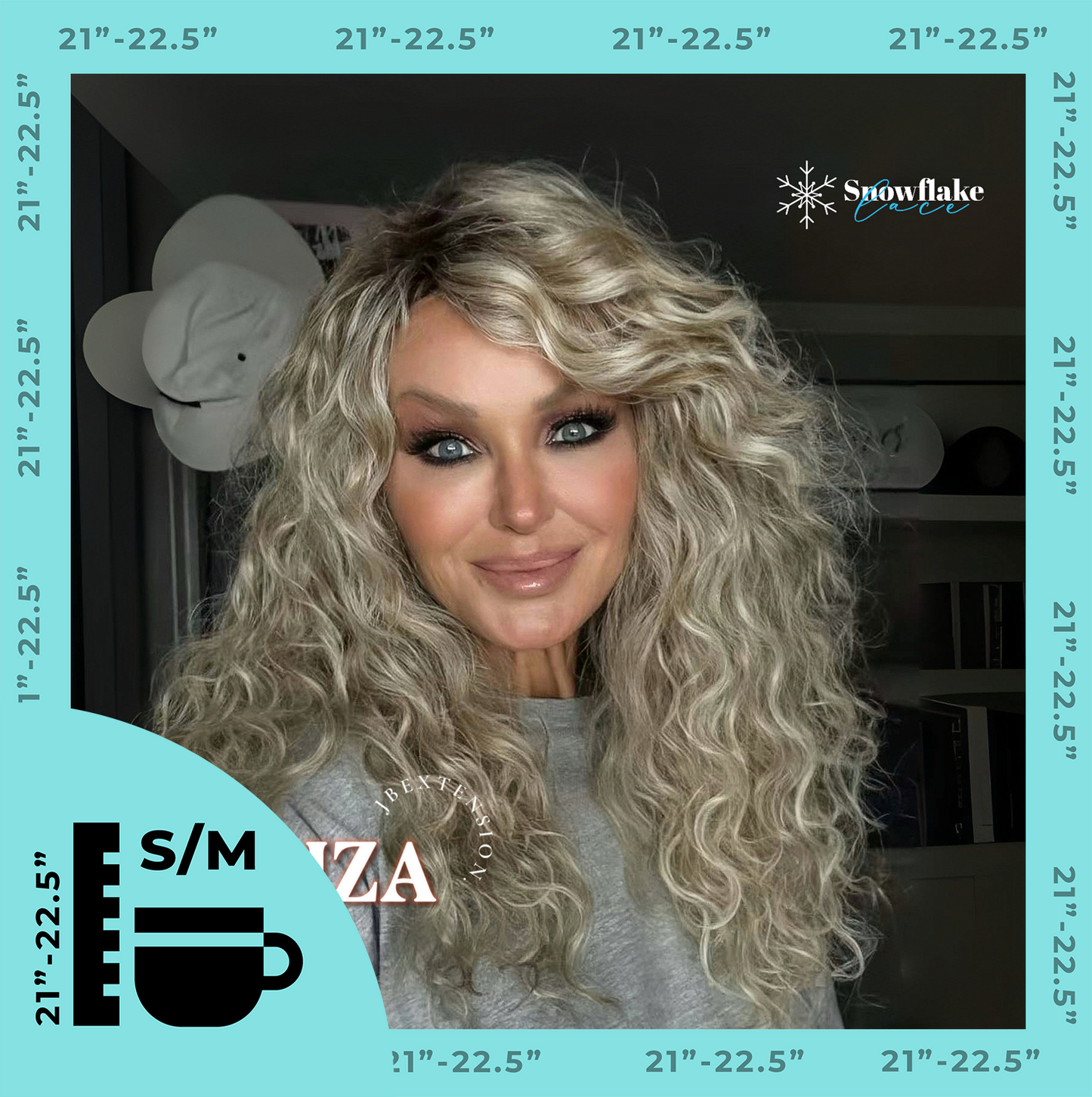 [PRE-ORDER] Get the Influencer Look with Deep Curly Blonde  LIZA SNOWFLAKE