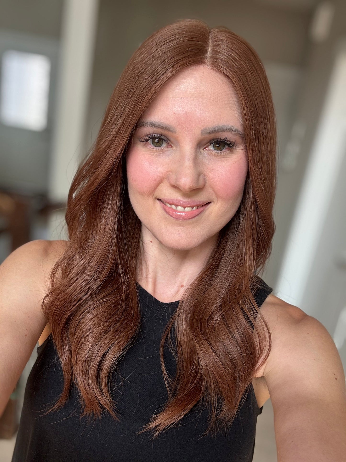 22" Autumn Comfort Cap Lace Top Wig (XS)