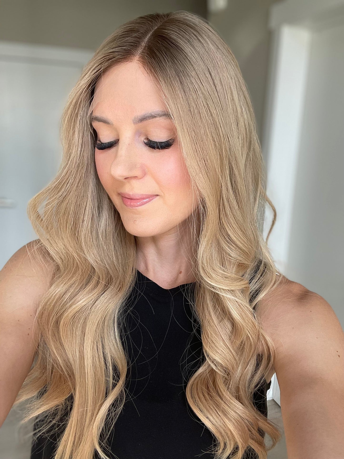 24" Melina Luxury Cap Lace Top Wig (M) (FINAL SALE)