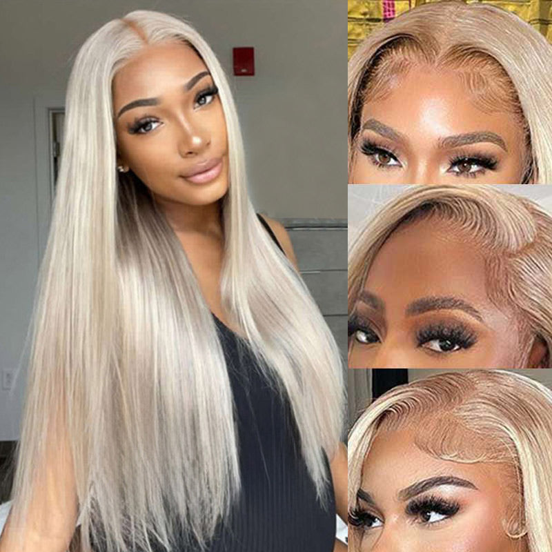 Barbie Blonde Highlight Lace Front Wigs #18/613 HD Transparent 13x4 13x6 Lace Frontal Human Hair Wigs