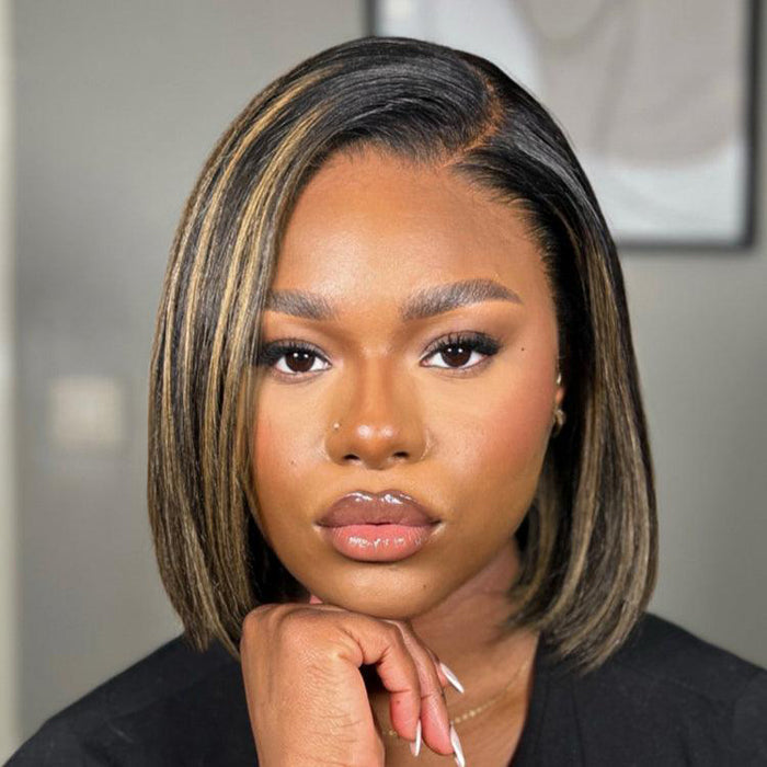 2 Wigs Set | New In Burmese Curly 5x5 HD Lace Wig & M1b/27 Blonde Highlight Lace Human Hair Wig