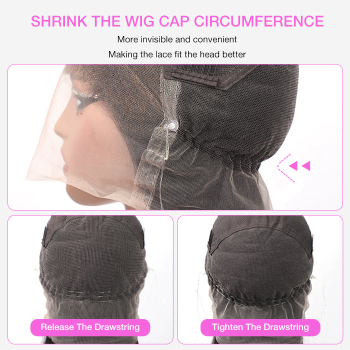 Hermosa Hair Full Lace Part Anywhere Body Wave / Straight / Curly Invisi-String Snug Fit HD Lace Human Hair Wigs