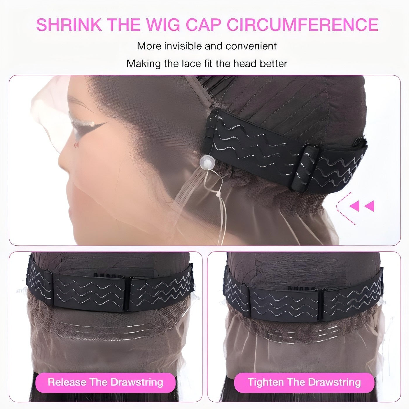 Invisible-String Snug Fit 360 Full Lace Front Wigs Pre Plucked Loose Wave HD Lace Human Hair Wigs