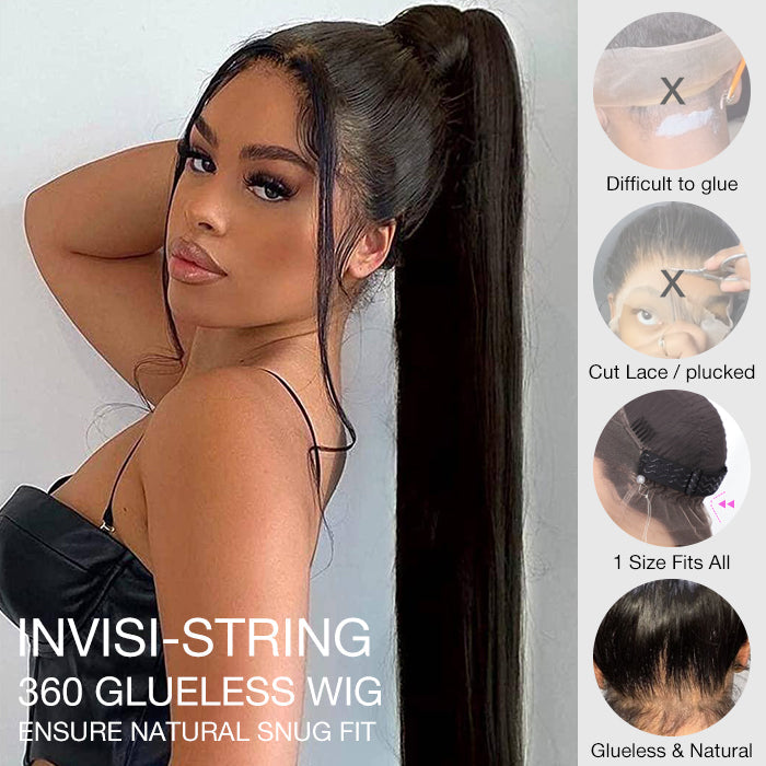 +$9.9 Get A Wig | Kinky Curly 360 Fit Wear Go Wigs Bleached Knots Glueless Human Hair Wigs With Invisi String