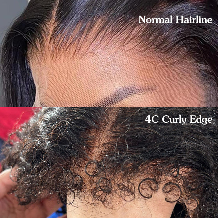 Blonde Highlight Curly Glueless HD Lace Wig Human Hair Pre-Cut Lace Pre-Plucked Pre-Bleached