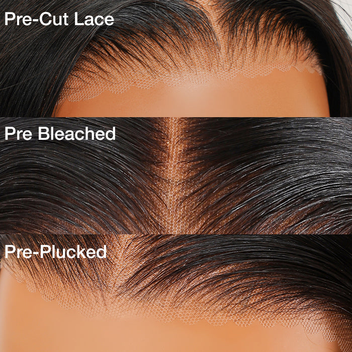 Curly Hair 4x4 HD Lace Closure Wig Pre Cut & Plucked & Bleached Put on go® Glueless Wig