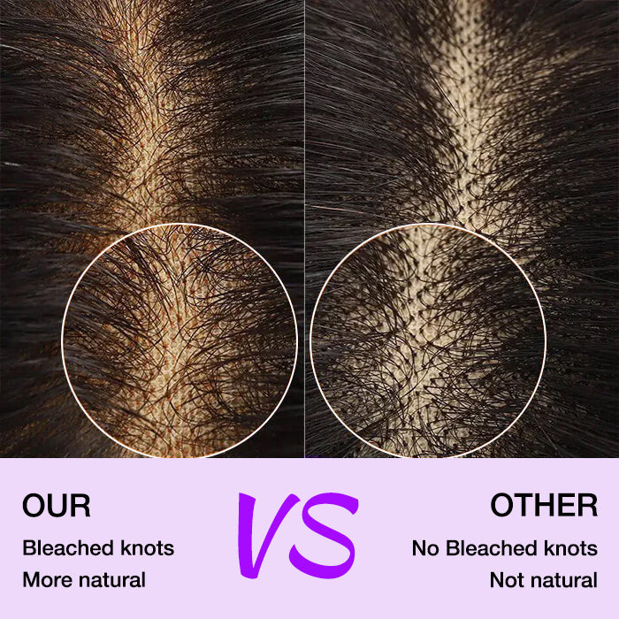 Loose Wave 13x6 Full Lace Frontal Wig Pre Bleached Glueless Lace Human Hair Wigs For Women