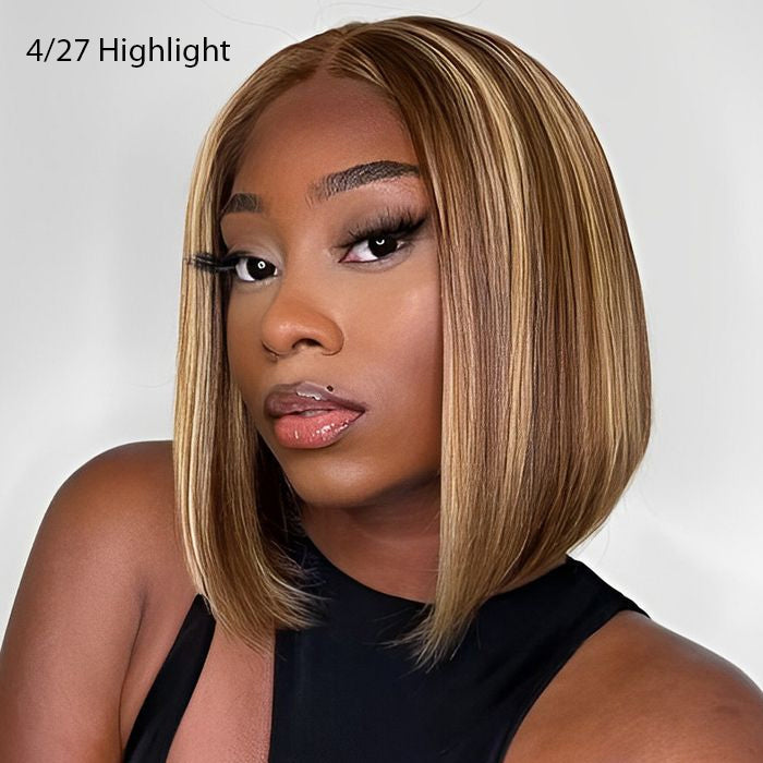 2 Wigs Set | 5x5 HD Lace Bob Wig Pre Plucked & Bleached Glueless Human Hair Wig
