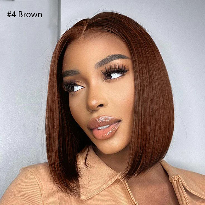 2 Wigs Set | 5x5 HD Lace Bob Wig Pre Plucked & Bleached Glueless Human Hair Wig