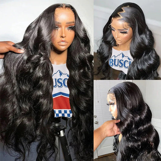 300% Density Body Wave Glueless Wig 13x4 HD Lace Front Wig Pre Plucked Hairline 100% Real Human Hair Wig