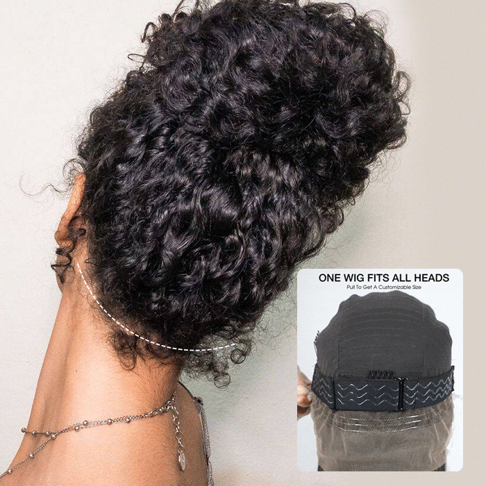 4C Edges Hairline Wig Deep Wave 8x5/13x6 HD Lace Front Wigs Human Hair With Curly Baby Hair Realistic Hairline