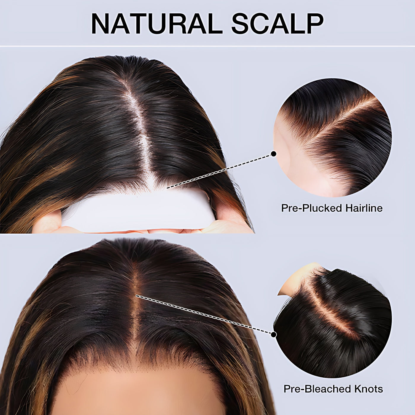 1B/30 Balayage Highlight Colored Body Wave 13x6 HD Lace Frontal Pre Plucked Human Hair Wigs