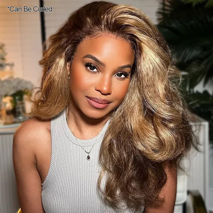 Glueless Kinky Straight Invisible-String Snug Fit 360 Full Lace Pre Plucked & Bleached HD Lace Wigs