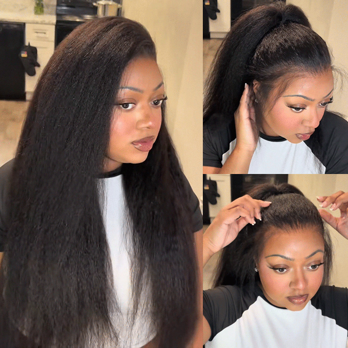 +$9.9 Get A Wig | Kinky Curly 360 Fit Wear Go Wigs Bleached Knots Glueless Human Hair Wigs With Invisi String