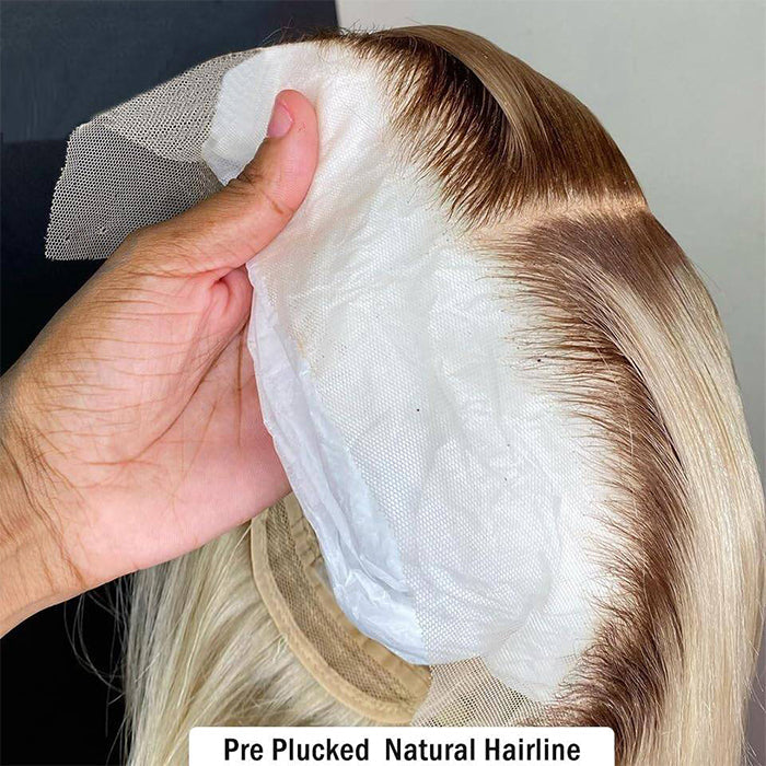 Ombre 613 Blonde Straight Bob Lace Front Wig 13X4 Lace Front Human Hair Wigs For Women