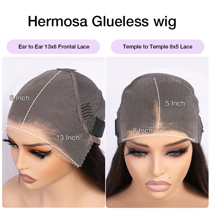 4C Edges Hairline Wig Deep Wave 8x5/13x6 HD Lace Front Wigs Human Hair With Curly Baby Hair Realistic Hairline