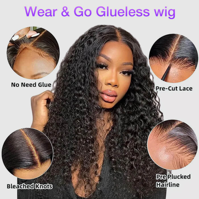 2Wigs = $199 | Water Wave & Body Wave Glueless Pre Everything Put On & Go Wig Beginner Friendly