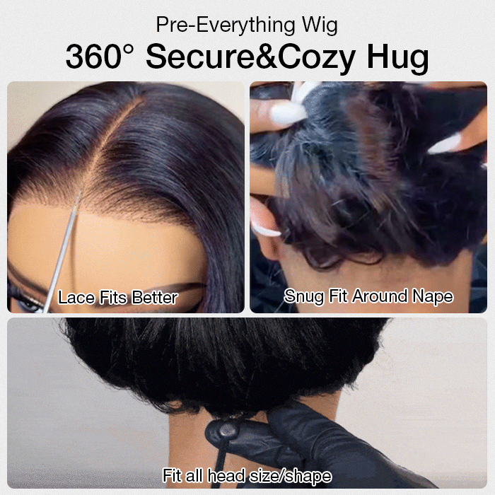 Deep Wave Wig Ear-to-ear Glueless 13x6 Full Frontal HD Lace Wig with Drawstring Friendly To All Heads